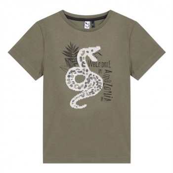 Tee Shirt Kaki Serpent