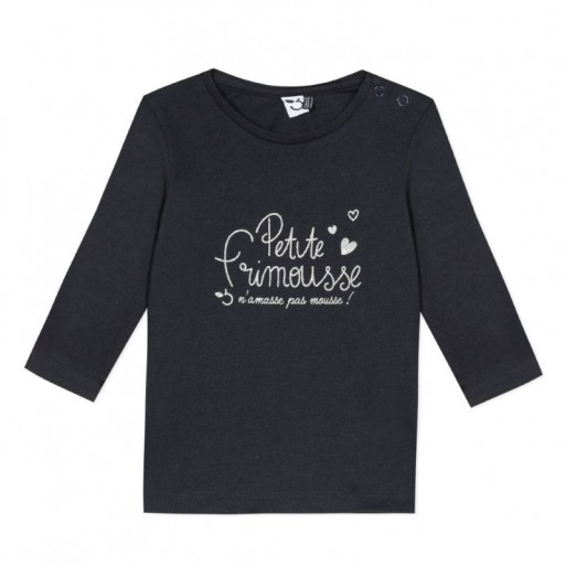 Tee shirt marine bébé fille | Jojo&Co : Vêtements enfants - Antibes