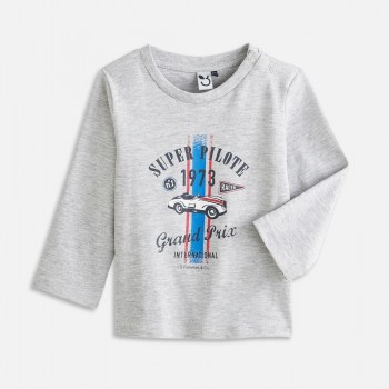 Tee Shirt gris Bébé Garçon