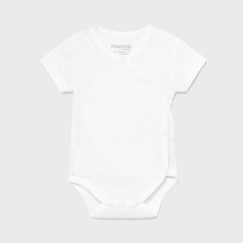 Body blanc coton BB- MAYORAL | Jojo&Co : Vêtements enfants - Antibes