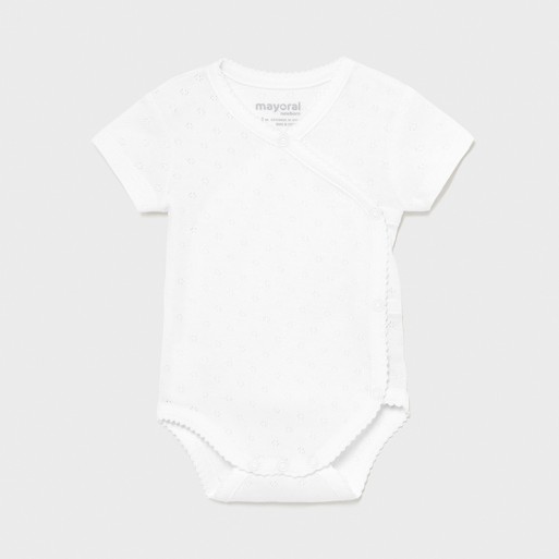 Body blanc coton BB- MAYORAL | Jojo&Co : Vêtements enfants - Antibes