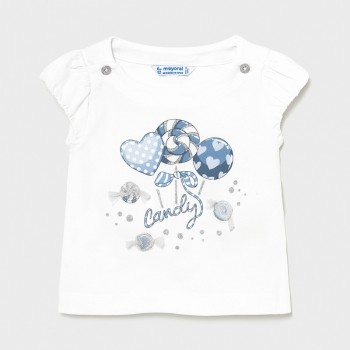 T-shirt bébé fille sucettes - MAYORAL | Jojo&Co : Vêtements enfants - Antibes