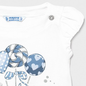 T-shirt bébé fille sucettes - MAYORAL | Jojo&Co : Vêtements enfants - Antibes
