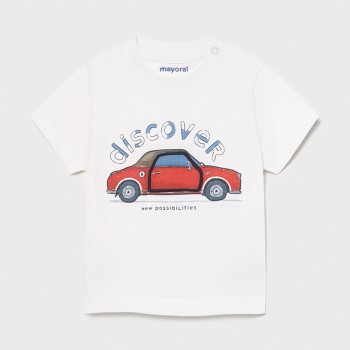 tee shirt motif interactif voiture bébé garçon  - MAYORAL | Boutique Jojo&Co