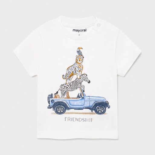tee shirt bébé garçon safari jeep- MAYORAL | Boutique Jojo&Co