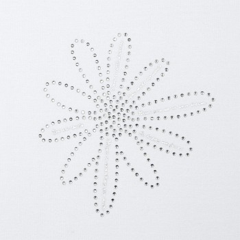Tee Shirt blanc fleur en Strass - MAYORAL | Boutique Jojo&Co