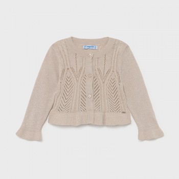 Cardigan beige doré...