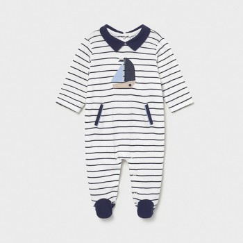 Pyjama marinière navy bébé garçon - MAYORAL | Boutique Jojo&Co