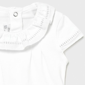 Body blanc BB fille - MAYORAL | Jojo&Co : Vêtements enfants - Antibes
