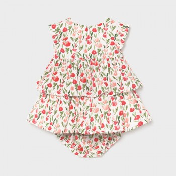 Robe fleurs BB fille - MAYORAL | Jojo&Co : Vêtements enfants - Antibes