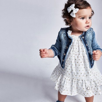 Robe pois BB fille - MAYORAL | Jojo&Co : Vêtements enfants - Antibes