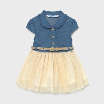 Robe jean tutu bébé fille - MAYORAL |Boutique  Jojo&Co