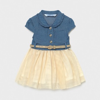 Robe jean tutu bébé fille - MAYORAL |Boutique  Jojo&Co