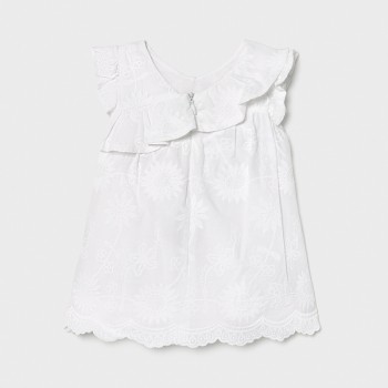 Robe brodée  fille - MAYORAL | Jojo&Co : Vêtements enfants - Antibes