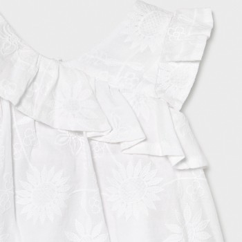 Robe brodée  fille - MAYORAL | Jojo&Co : Vêtements enfants - Antibes