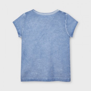 Tee Shirt bleu lavande fillettes - MAYORAL | Boutique Jojo&Co