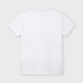 Tee shirt blanc patinettes garçon - MAYORAL | Boutique Jojo&Co