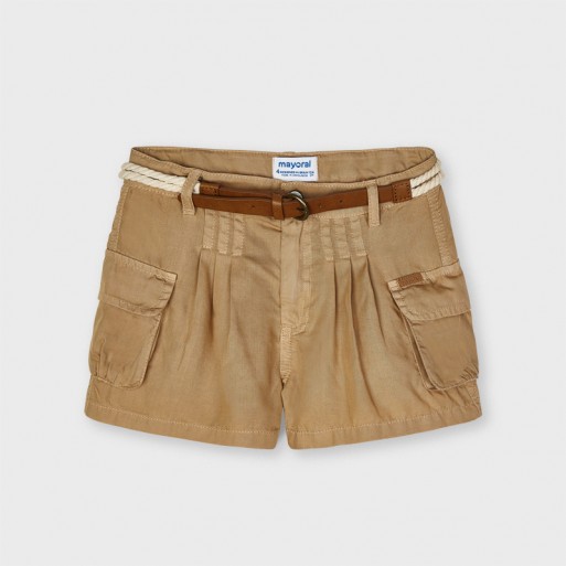 Short Ecofriends caramel fluide fillette - MAYORAL | Boutique Jojo&Co Short Ecofriends caramel fluide fillette - MAYORAL | Boutique Jojo&Co