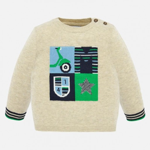 Pull dessin bébé garçon - MAYORAL - Boutique Jojo&Co
