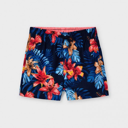 Boxer de bain fleurs hibiscus garçon - MAYORAL | Boutique Jojo&Co