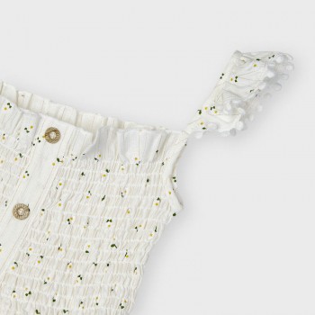 Robe imprimée de marguerites fillette - MAYORAL | Boutique Jojo&Co
