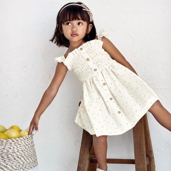 Robe imprimée de marguerites fillette - MAYORAL | Boutique Jojo&Co