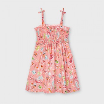 Robe smockée petites sirènes fillette - MAYORAL | Boutique Jojo&Co