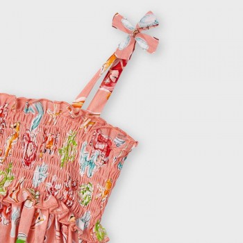 Robe smockée petites sirènes fillette - MAYORAL | Boutique Jojo&Co