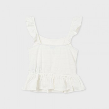 Top écru fille - MAYORAL | Jojo&Co : Vêtements enfants - Antibes