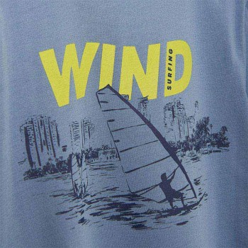 Tee shirt bleu wind surfing junior - MAYORAL | Boutique Jojo&Co
