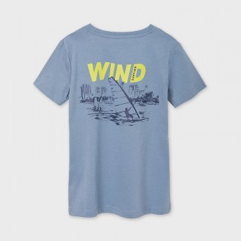 Tee shirt bleu wind surfing junior - MAYORAL | Boutique Jojo&Co