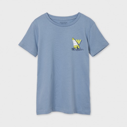 Tee shirt bleu wind surfing junior - MAYORAL | Boutique Jojo&Co