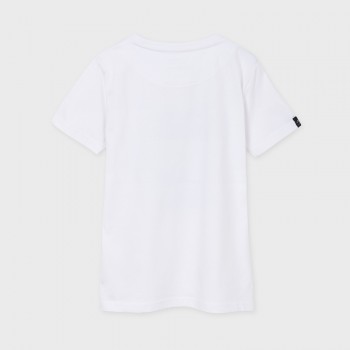 Tee shirt blanc skates junior - MAYORAL | Boutique Jojo&Co
