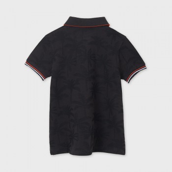 Polo noir palmiers garçon junior - MAYORAL | Boutique Jojo&Co