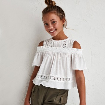 Pantalon kaki fille - MAYORAL | Jojo&Co : Vêtements enfants - Antibes
