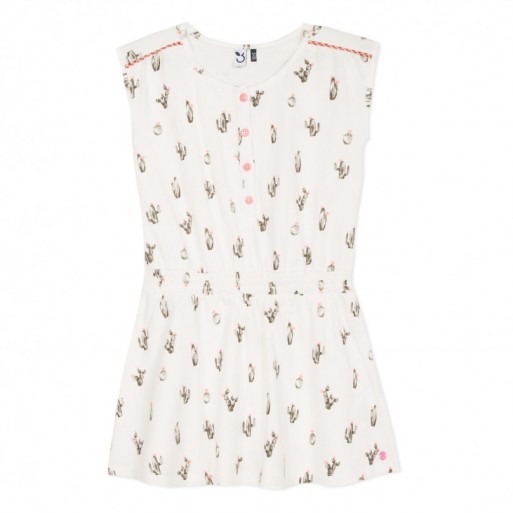 Robe Blanc Cassé Cactus - 3 POMMES | Boutique Jojo&Co