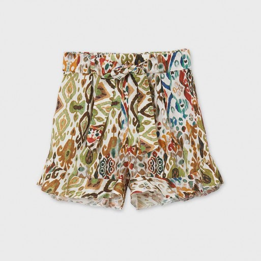 Short fluide imprimé ethnic fille junior - MAYORAL | Boutique Jojo&Co