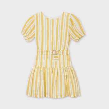 Robe rayée ceinturée fille junior - MAYORAL | Boutique  Jojo&Co