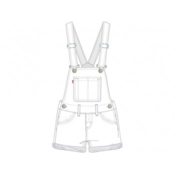 Combishort  blanche LEVIS |  Jojo&Co : Vêtements enfants - Antibes