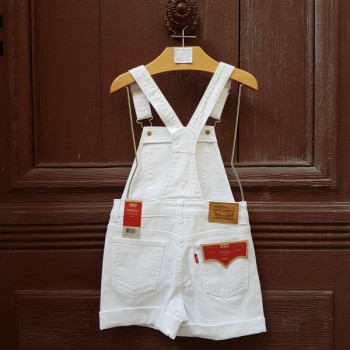 Combishort  blanche LEVIS |  Jojo&Co : Vêtements enfants - Antibes