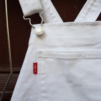 Combishort  blanche LEVIS |  Jojo&Co : Vêtements enfants - Antibes