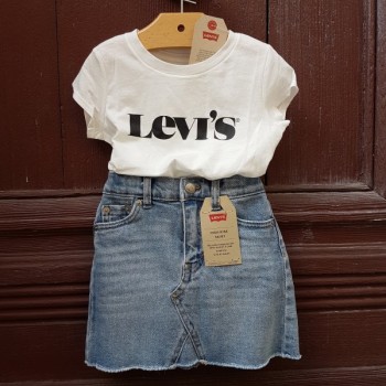 Jupe en jean LEVIS |  Jojo&Co : Vêtements enfants - Antibes