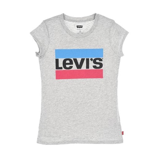 Tee shirt gris filles LEVIS |  Jojo&Co : Vêtements enfants - Antibes