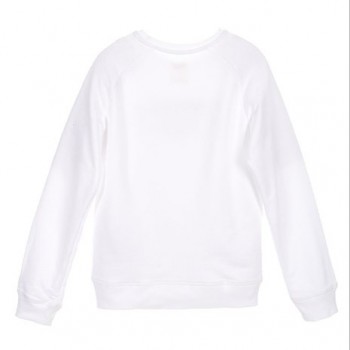Sweatshirt blanc filles LEVIS |  Jojo&Co : Vêtements enfants - Antibes
