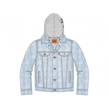 Veste Jean à capuche LEVIS |  Jojo&Co : Vêtements enfants - Antibes