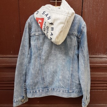 Veste Jean à capuche LEVIS |  Jojo&Co : Vêtements enfants - Antibes