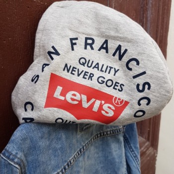 Veste Jean à capuche LEVIS |  Jojo&Co : Vêtements enfants - Antibes