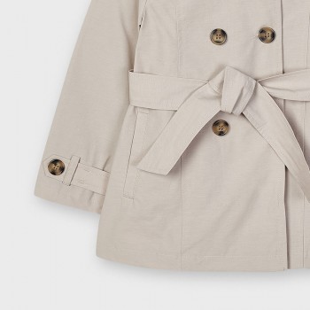 Veste trench gabardine beige fille - MAYORAL | Boutique Jojo&Co