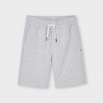 Bermuda junior molleton fin gris - MAYORAL | Boutique Jojo&Co