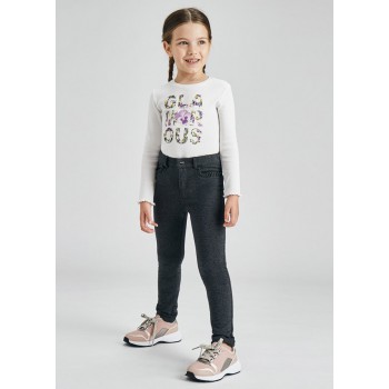 Pantalon gris fille - MAYORAL | Jojo&Co : Vêtements enfants - Antibes